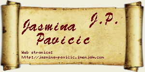 Jasmina Pavičić vizit kartica